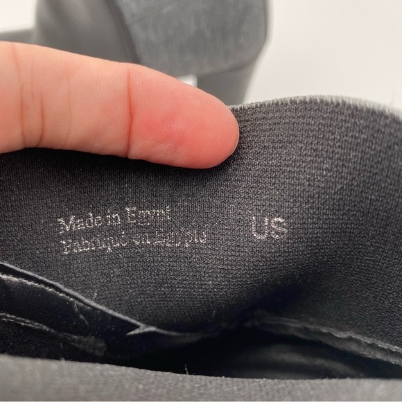 The Flexx Comfort Pull On‎ High Heeled Ankle Boots Booties Black Gray Size 6.5 - Picture 3 of 11